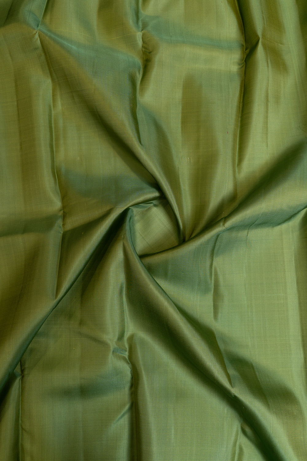 Green small border pure Kanchipuram silk saree