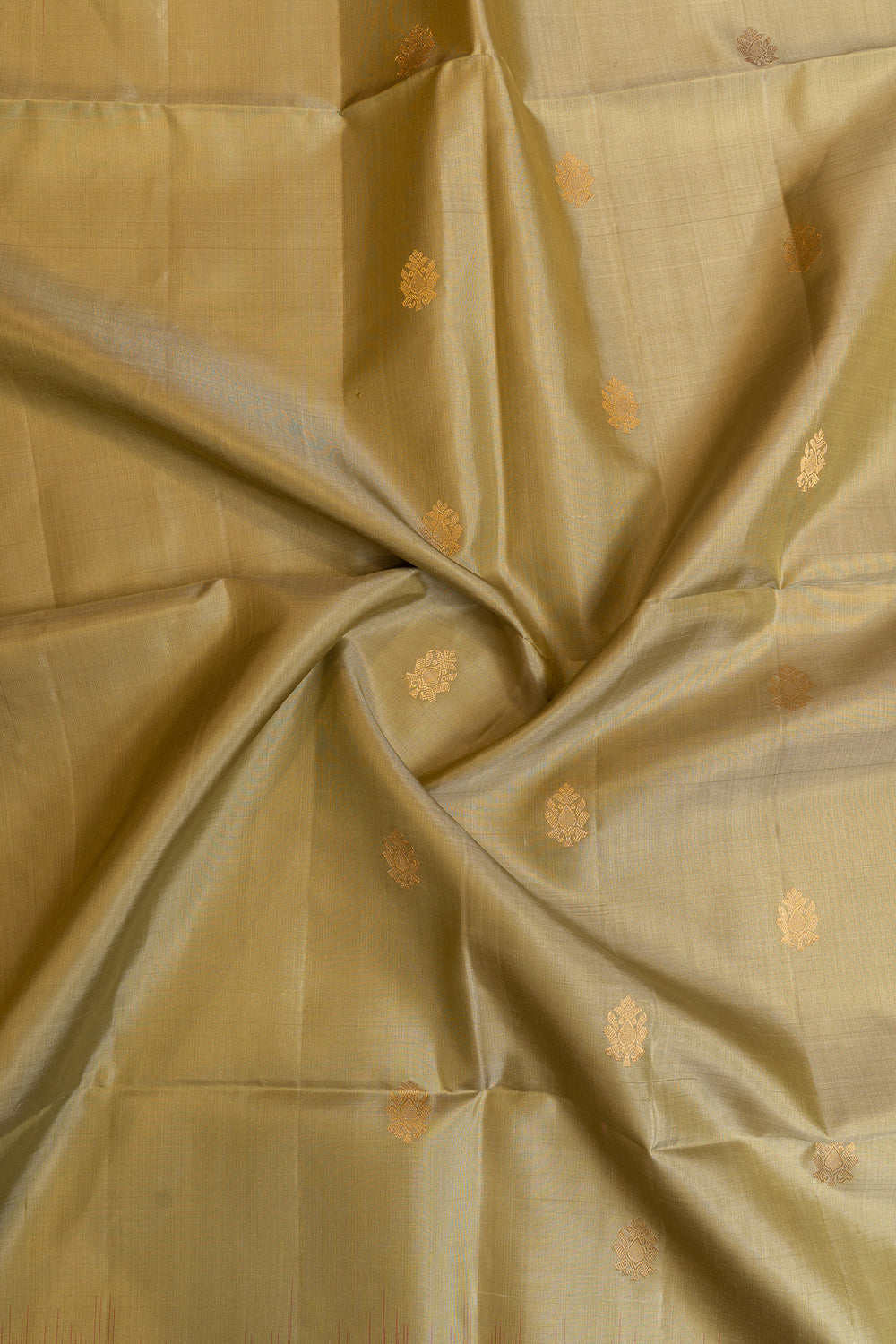 Elaichi green and maroon pure soft silk saree