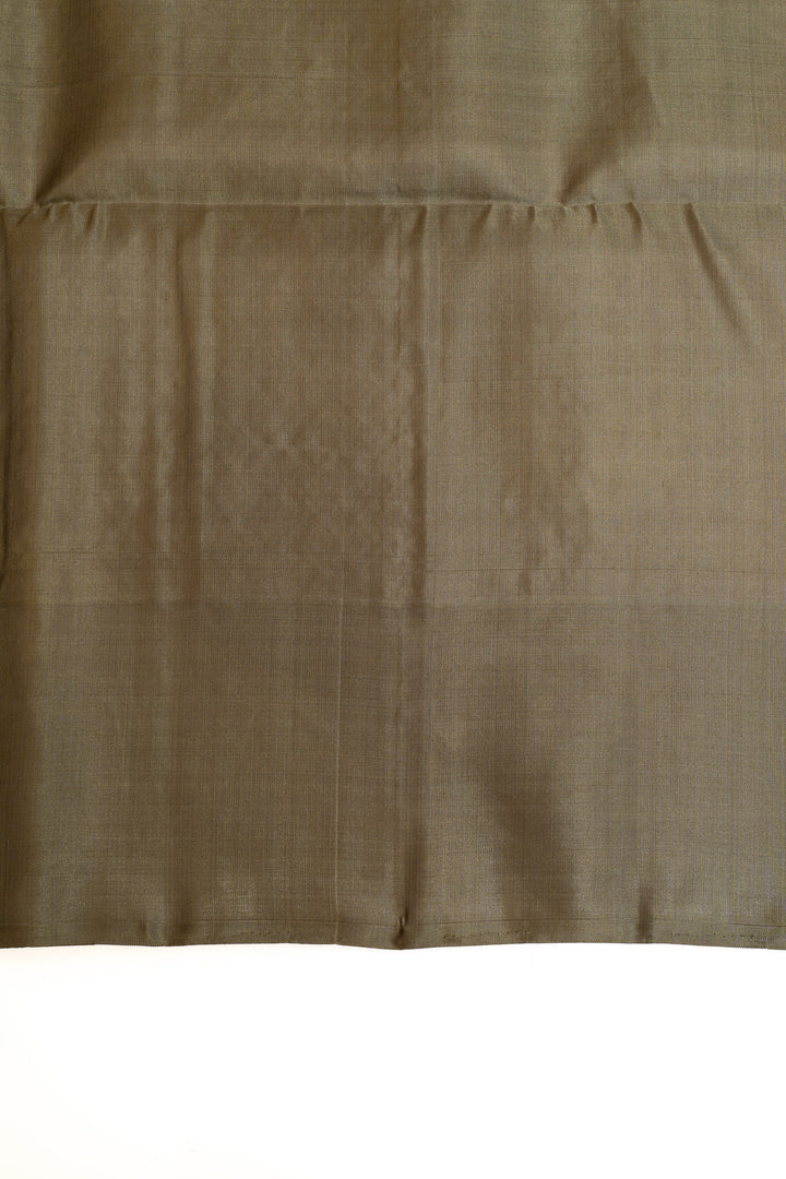 Peach and Elaichi green pure soft silk saree
