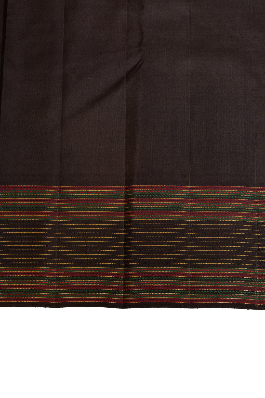 Green and white checks Varisaipettu pure Kanchipuram silk saree