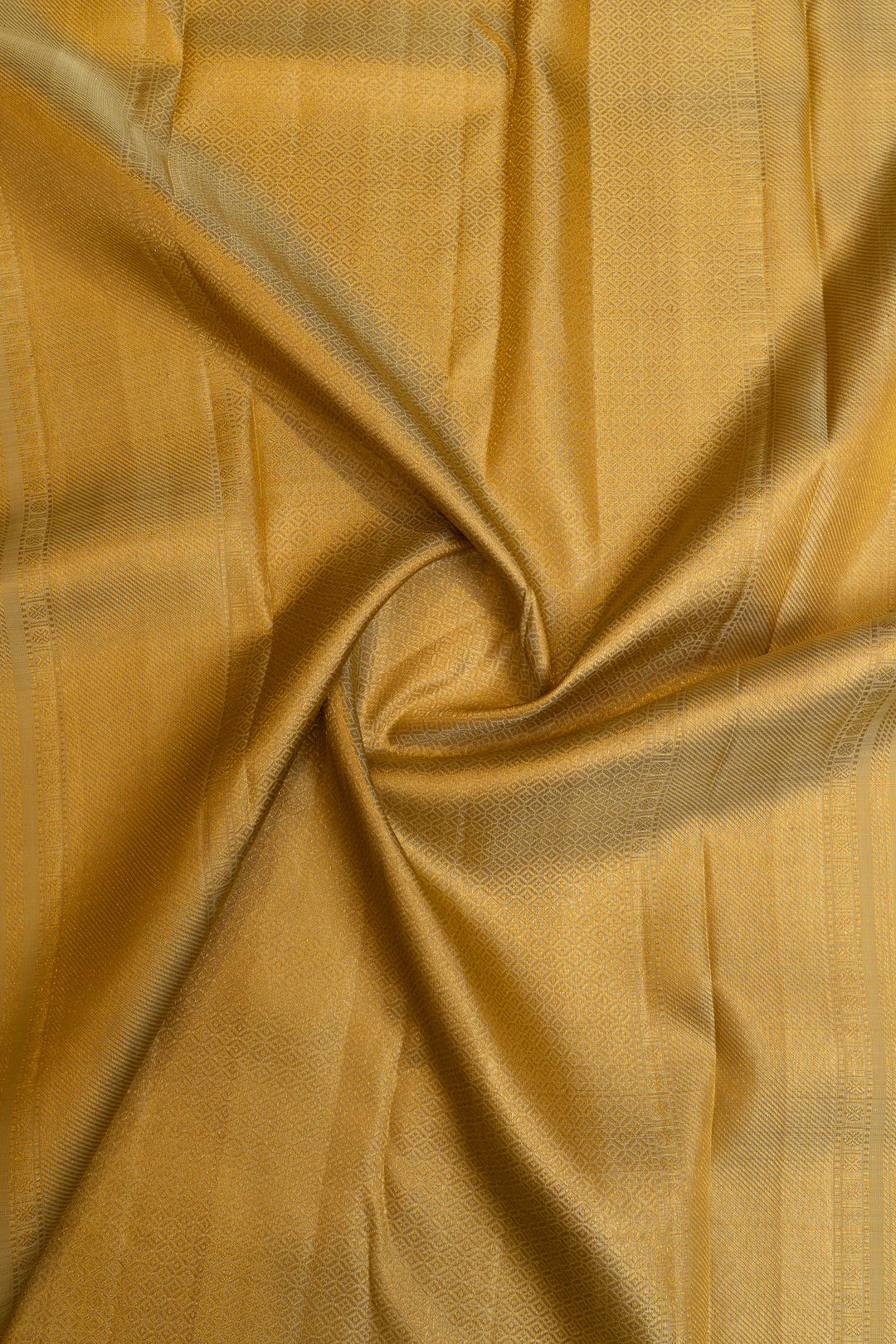 Greenish gold vanasingaram pure brocade Kanchipuram silk saree