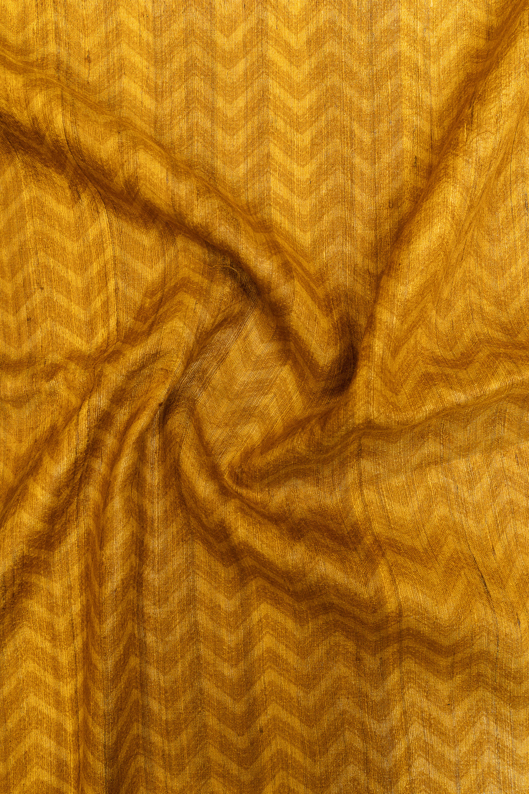 Beige Madhubani handprinted pure Tussar saree