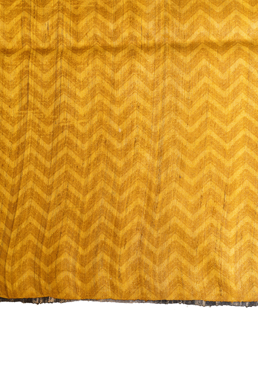 Beige Madhubani handprinted pure Tussar saree