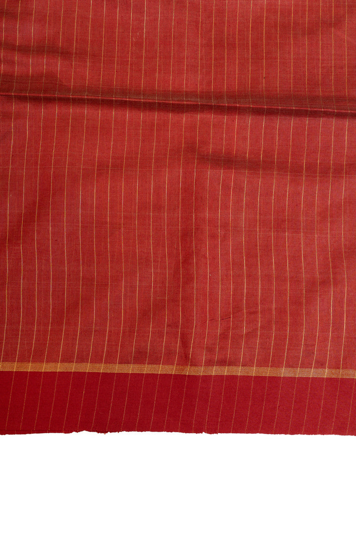 Greyish beige pure Tussar silk saree