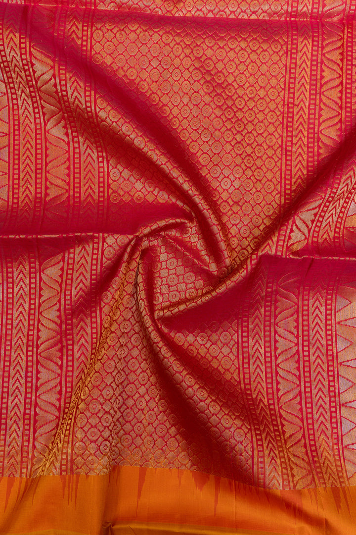 Green Muppagam pure soft silk saree