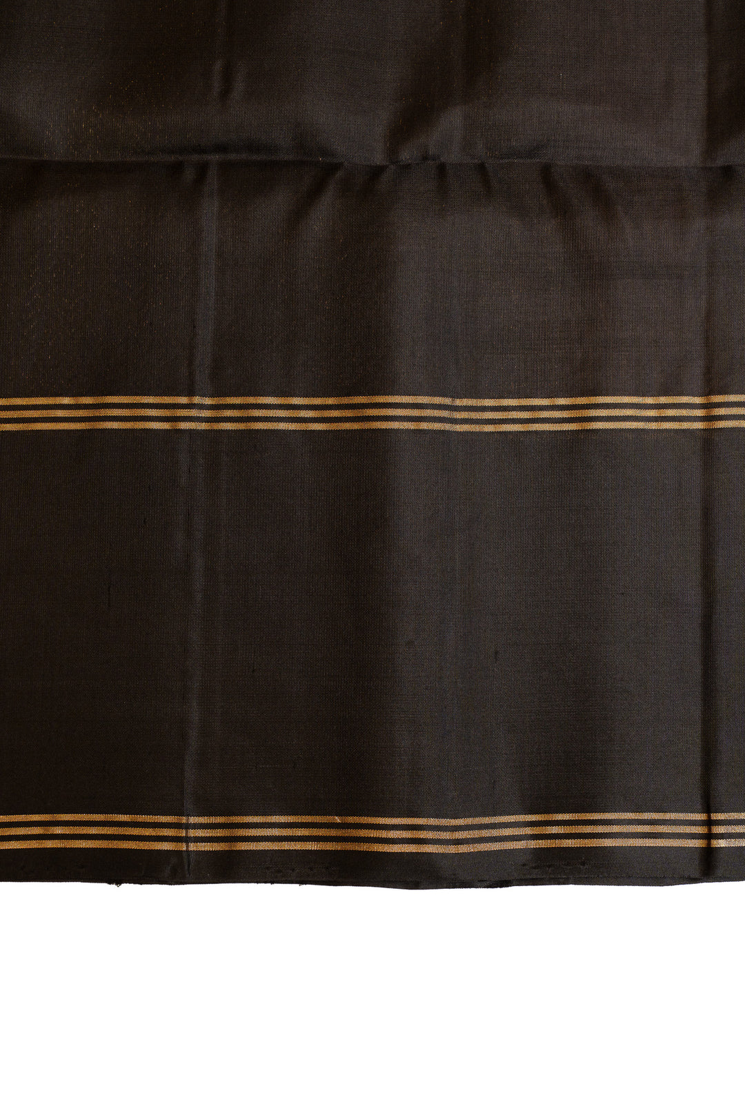 Mauve and black pure soft silk saree
