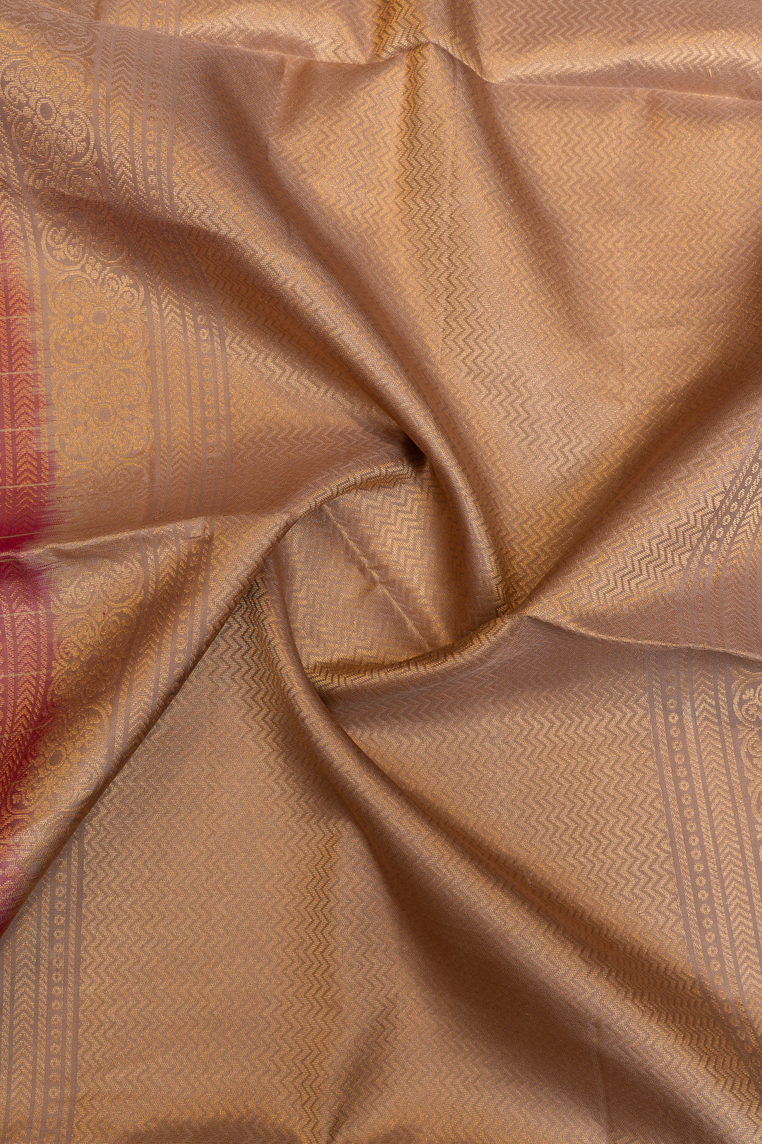 Magenta stripes pure soft silk saree