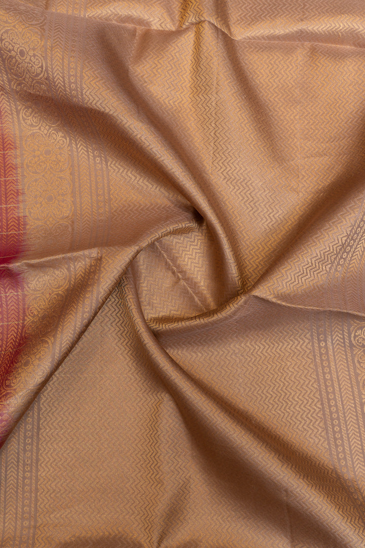 Magenta stripes pure soft silk saree