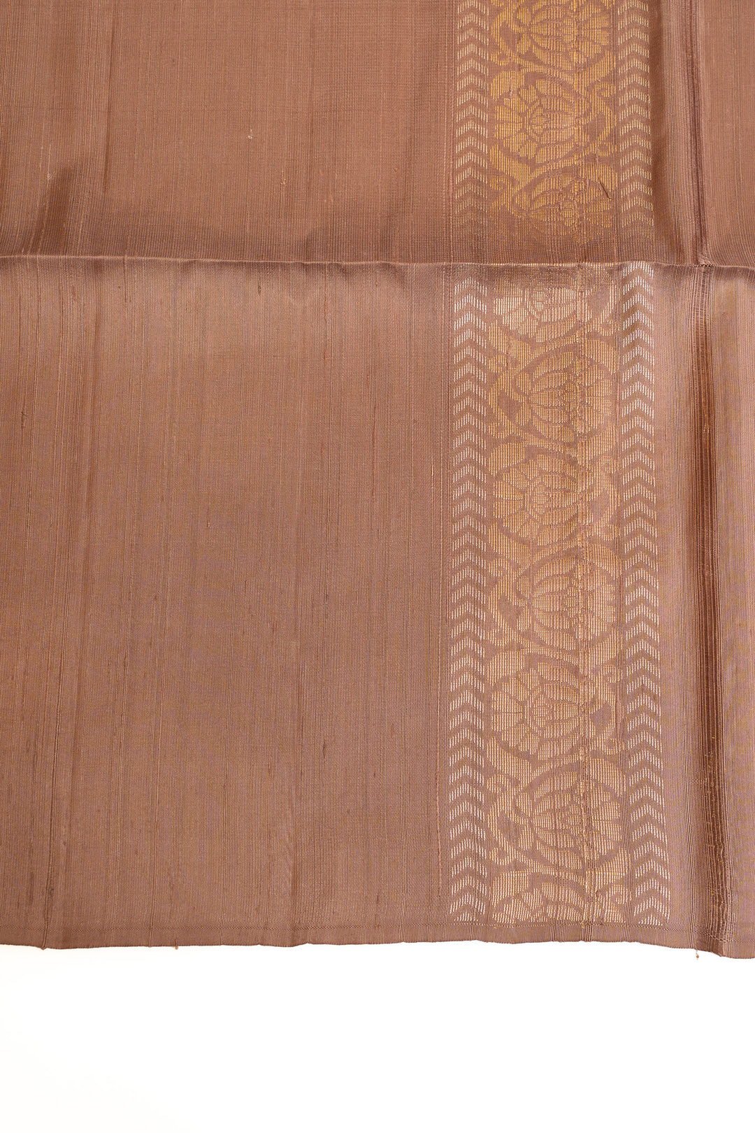 Mauve purple paisley Dupian pure soft silk saree