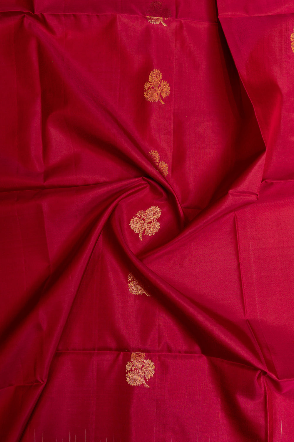Maroon pure soft silk saree