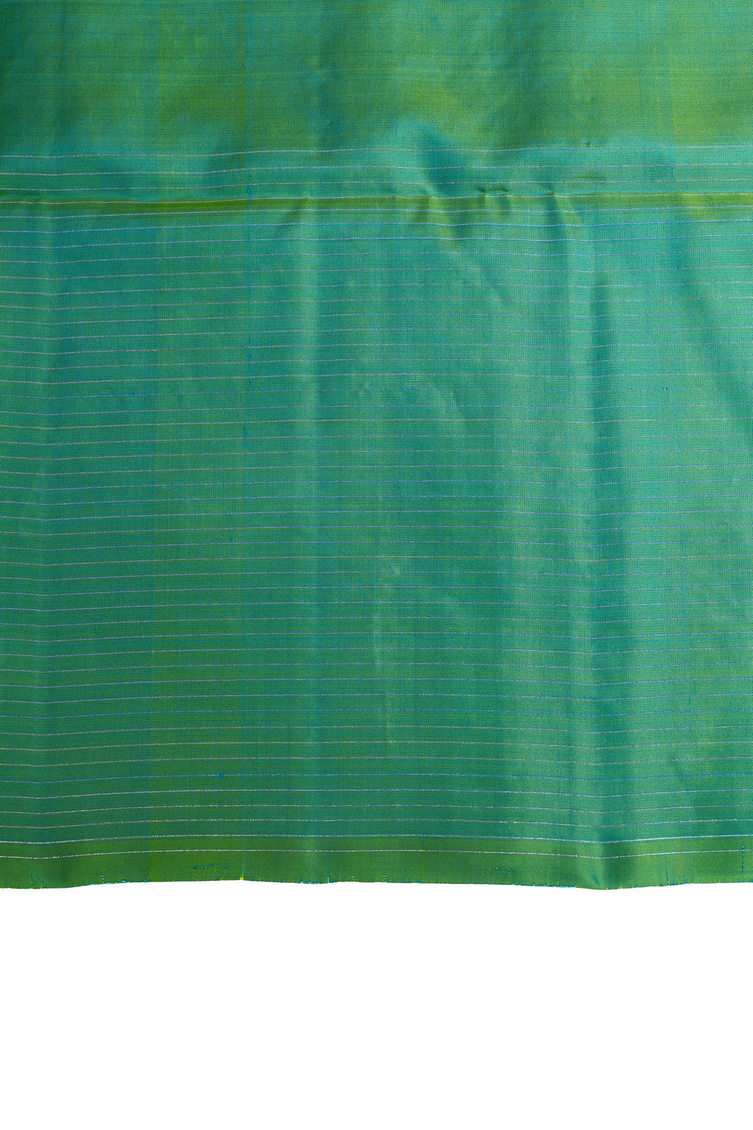 Peacock blue zari checks pure soft silk saree
