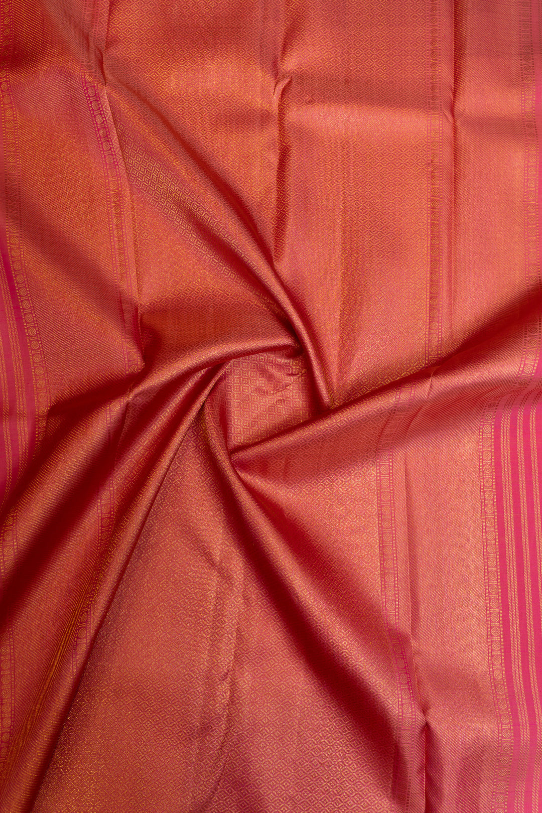 Pink Vanasingaram brocade pure Kanchipuram silk saree