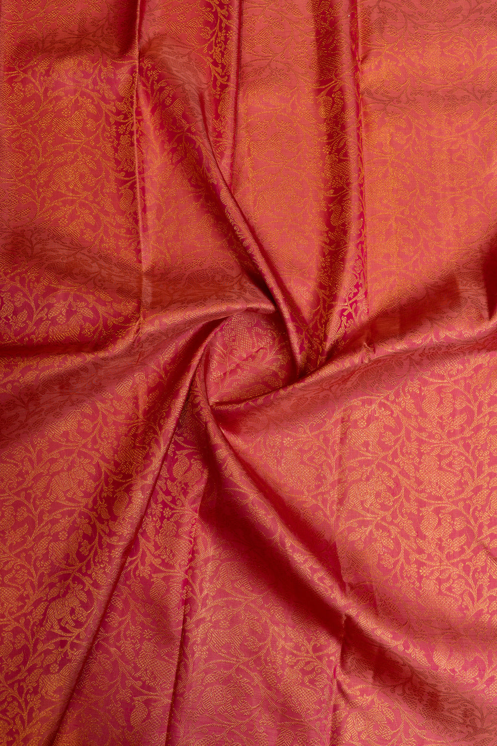 Pink Vanasingaram brocade pure Kanchipuram silk saree