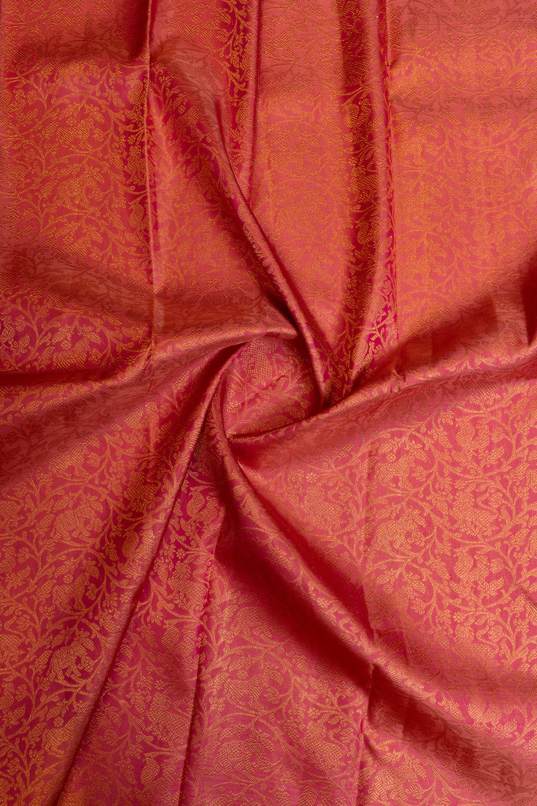Pink Vanasingaram brocade pure Kanchipuram silk saree