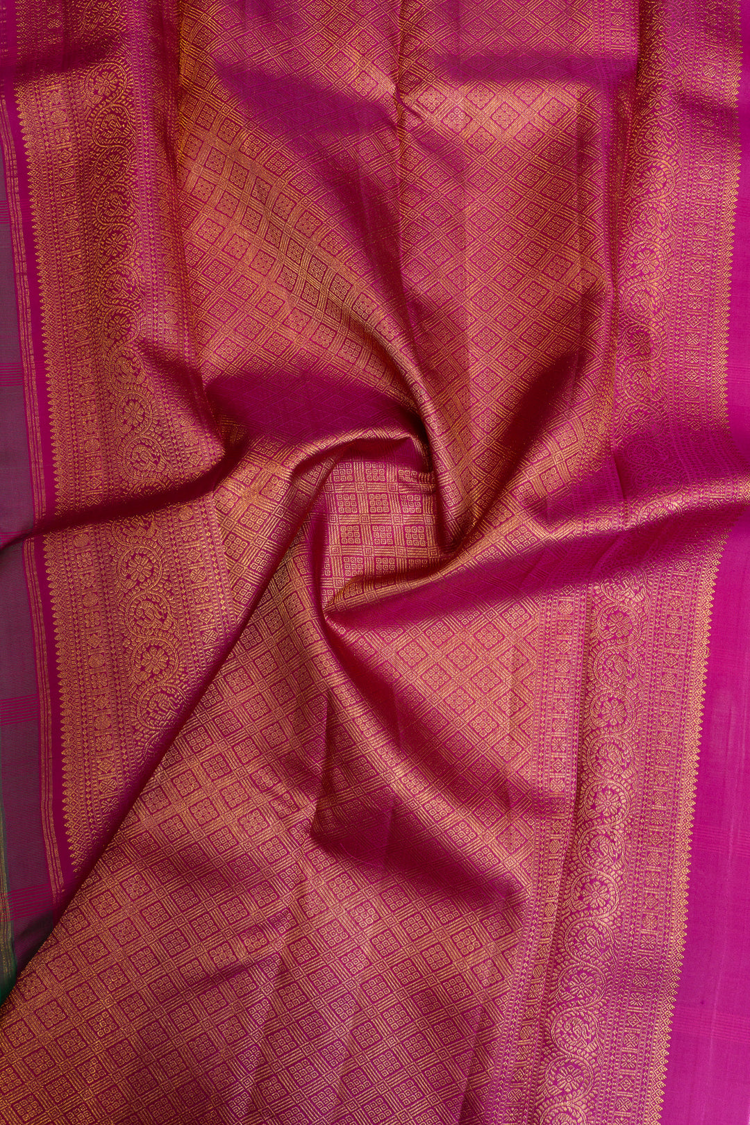 Cyan blue checks ikat partly pure Kanchipuram silk saree
