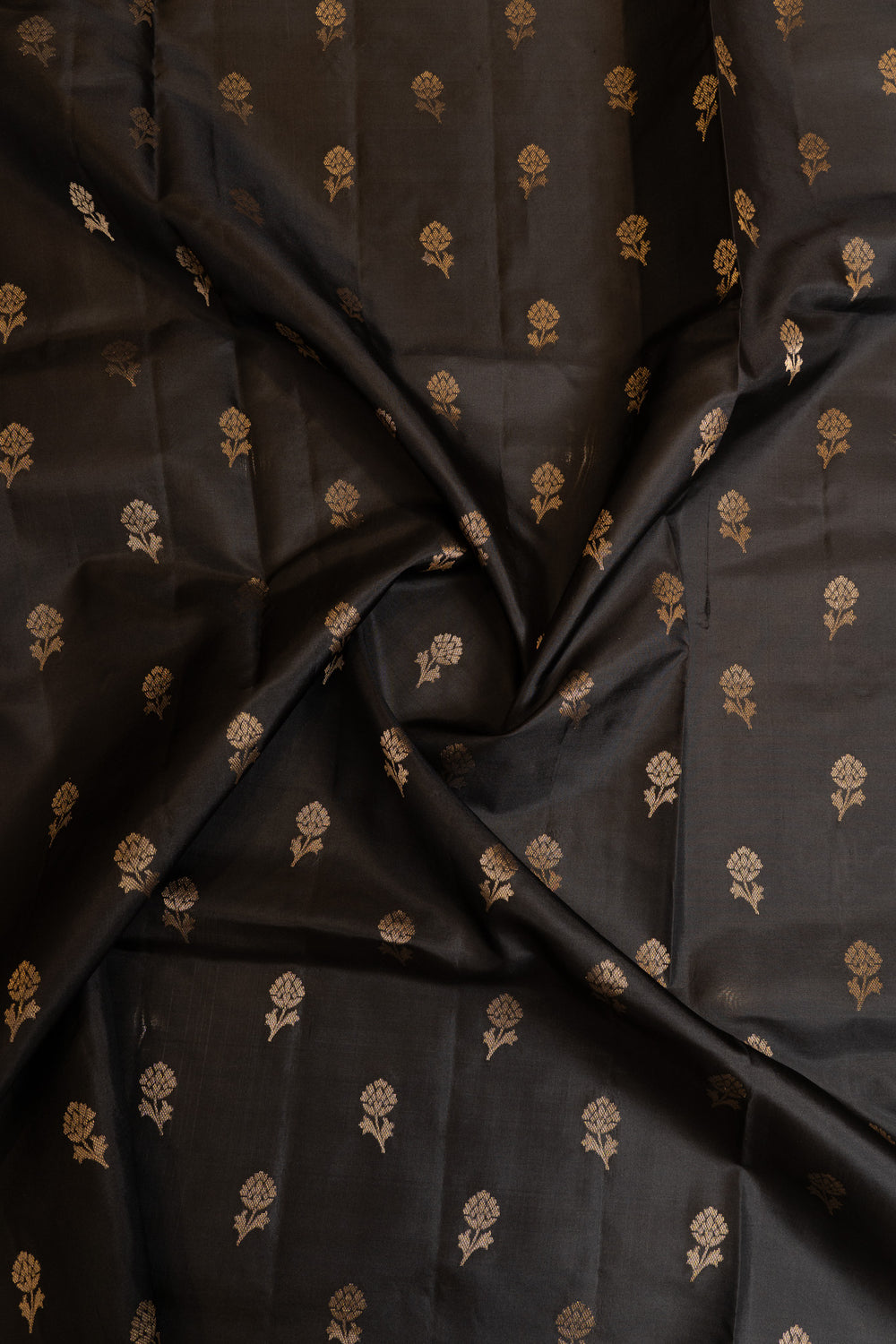 Black and gold Paithani pure soft silk saree