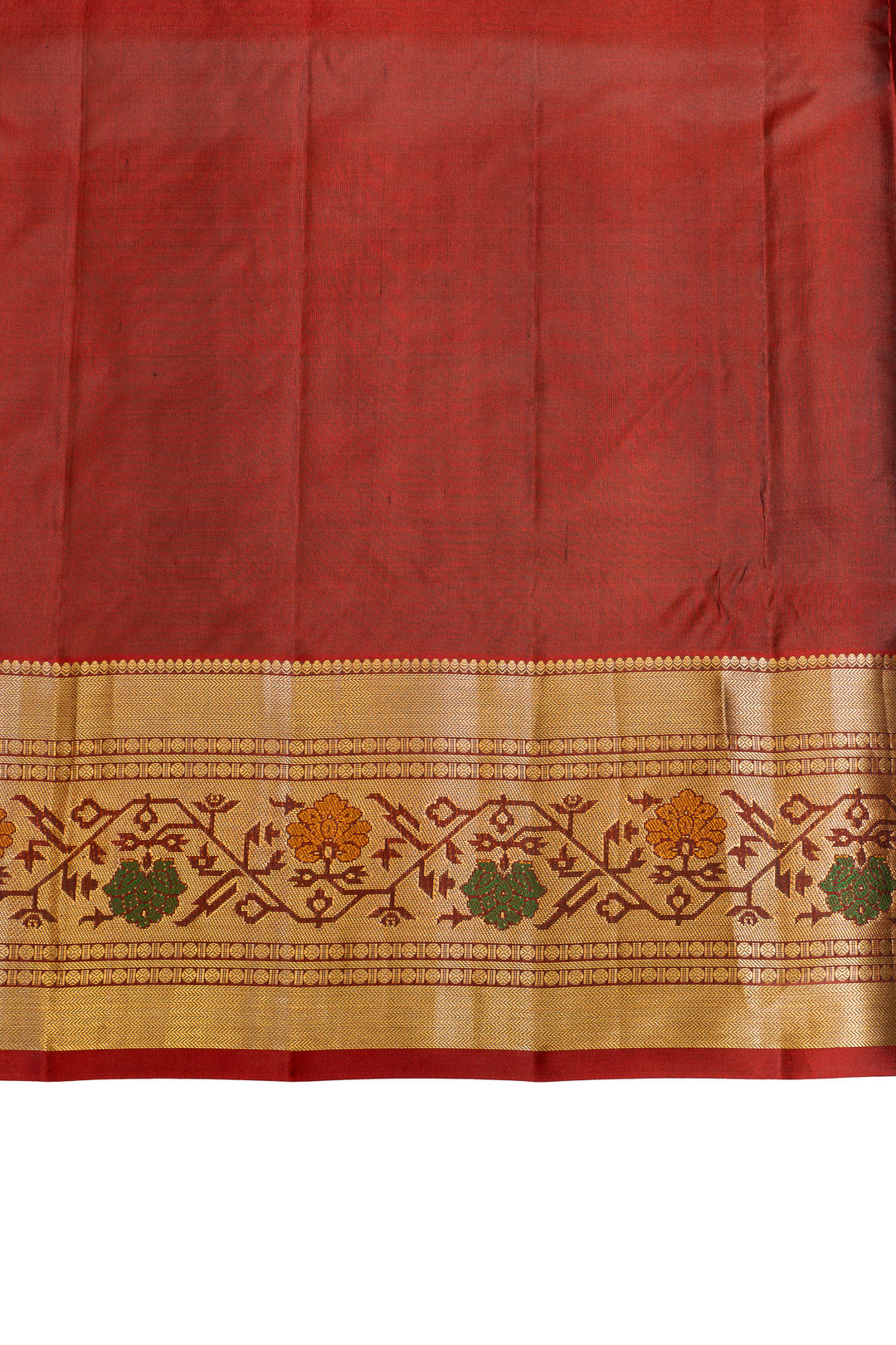 Black and gold Paithani pure soft silk saree