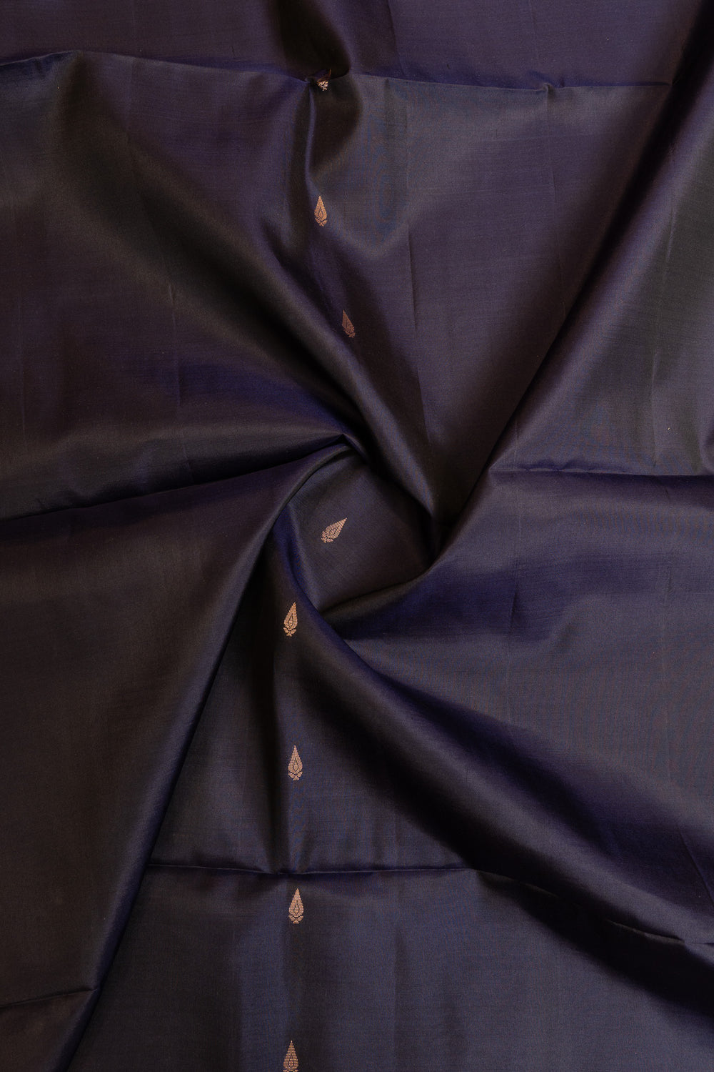 Dark blue traditional pure Kanchipuram  silk saree