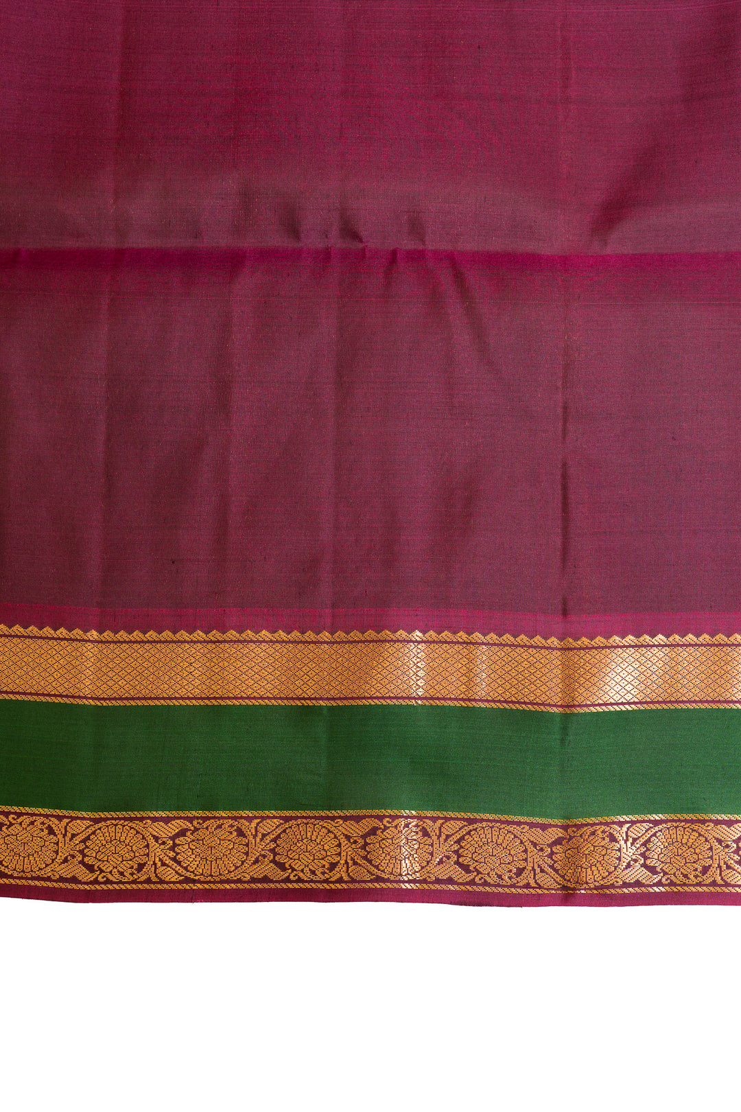 Dark blue traditional pure Kanchipuram  silk saree