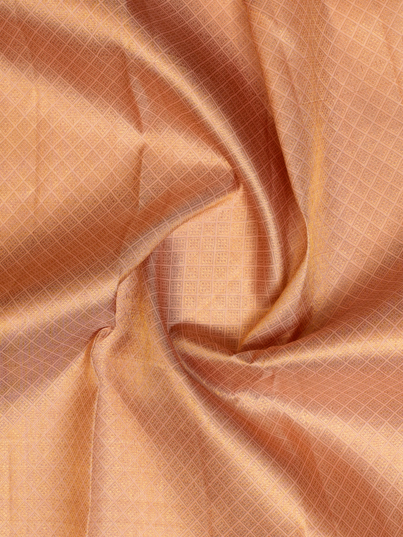 Salmon Pink Pastel Pure Kanchipuram Silk Saree