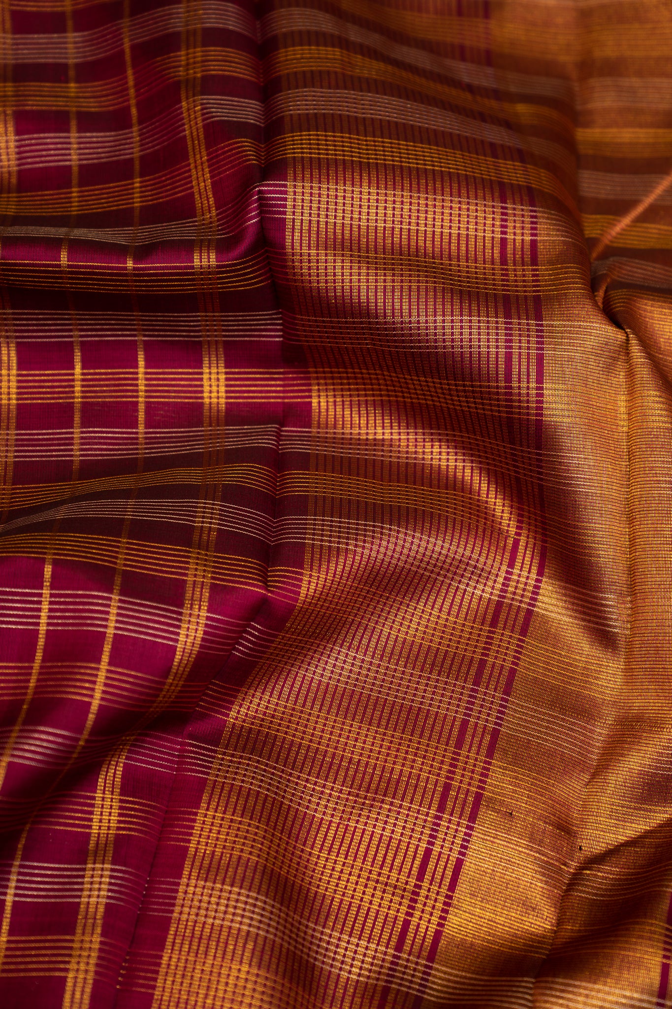 Jamun Purple Muthukattam Pure Kanjivaram Silk Sari - Clio Silks
