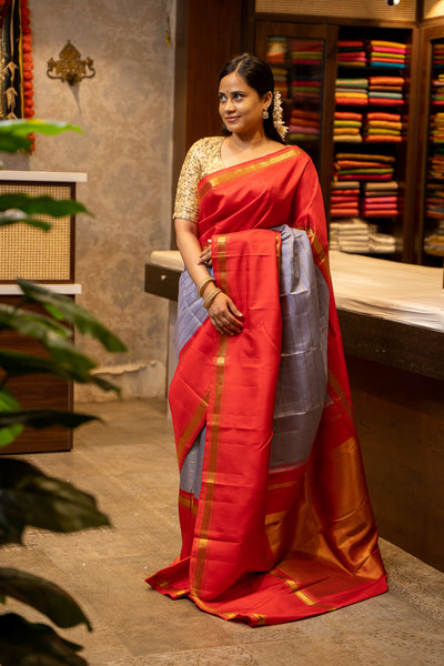 Pure  Silk Sari without border 