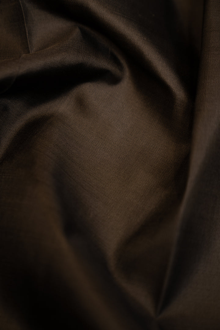 Black and Multi checks Kanjivaram Silk Sari - Clio Silks