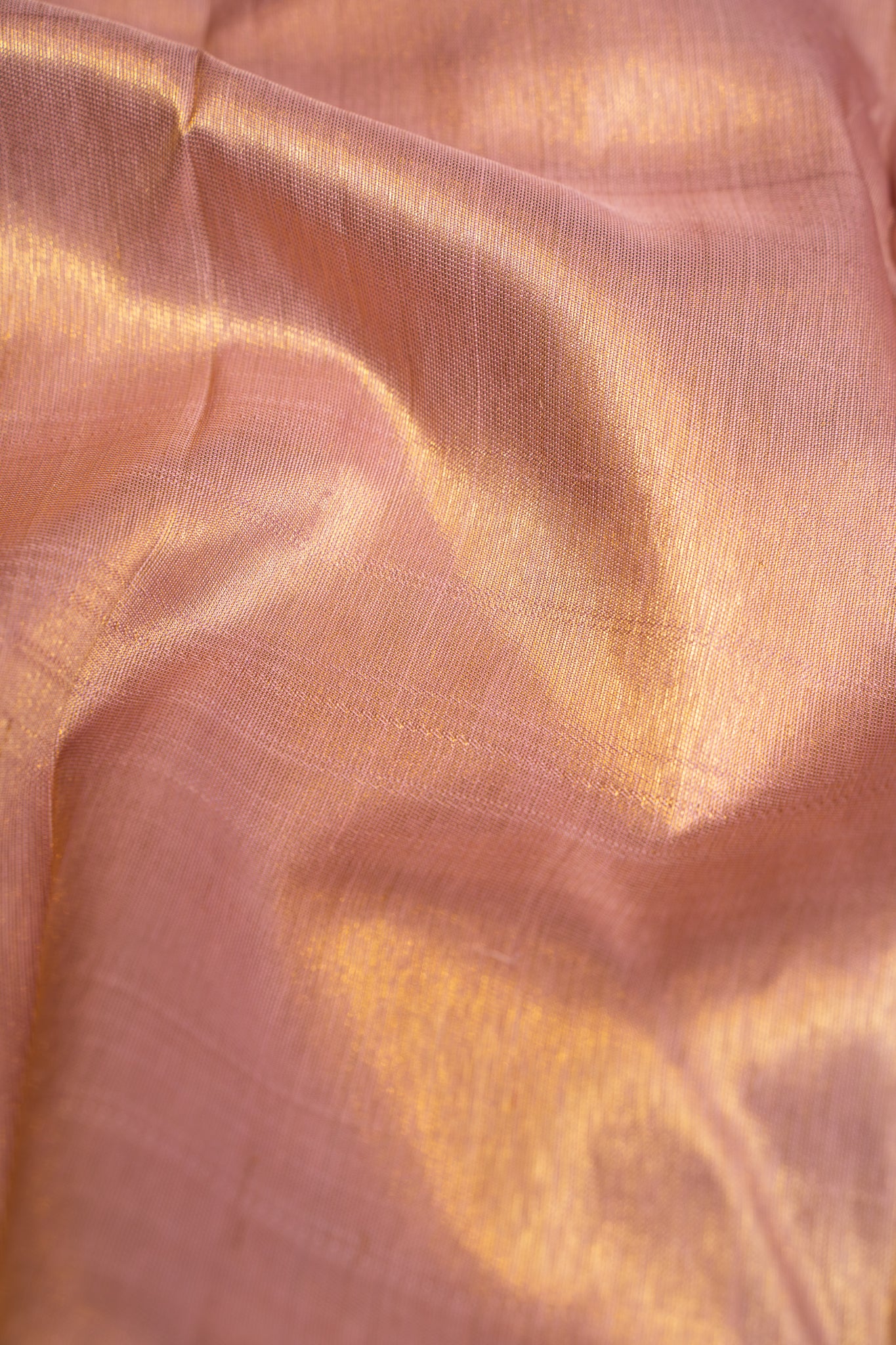 Cloud Grey and Lavender Zari Stripes Pure Kanjivaram Silk Sari - Clio Silks