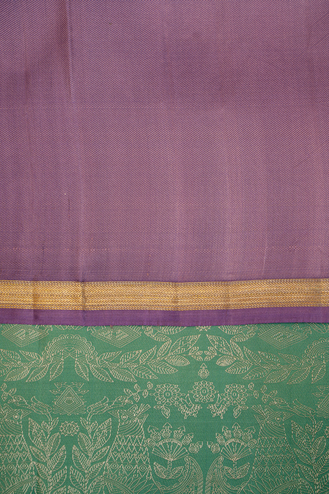 Ice Blue Madhubani Woven Jacquard Pure Kanjivaram Silk Sari - Clio Silks