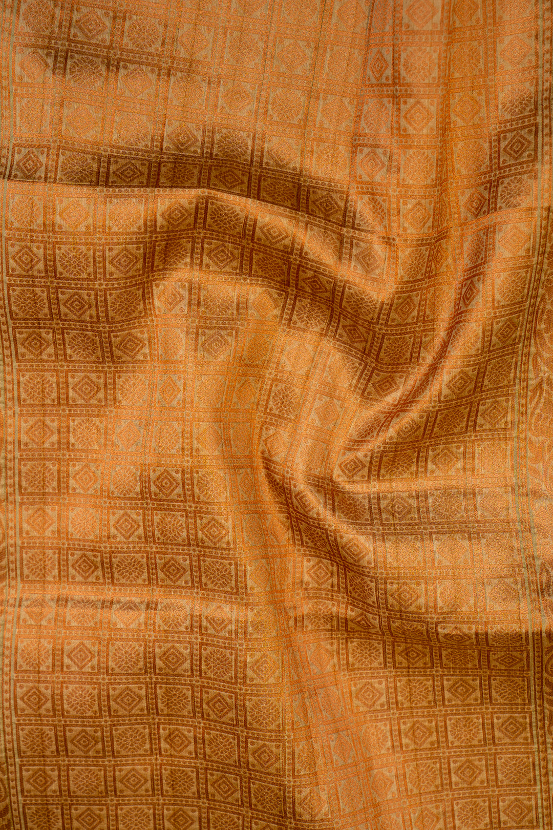 Mint Green Polka Bhagalpur Tussar Sari - Clio Silks