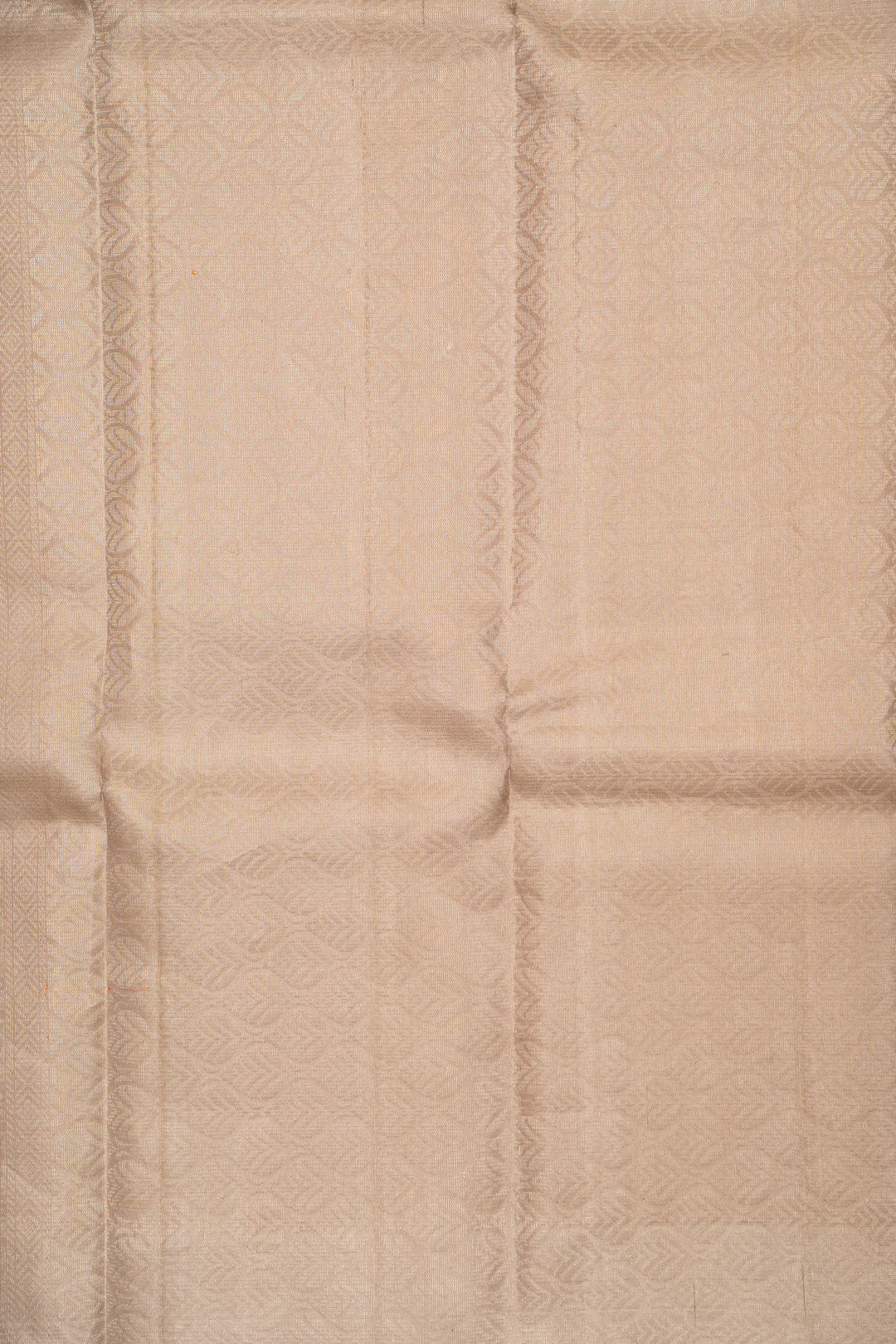 Peach Orange and Grey Half and Half Pure Silk Sari - Clio Silks