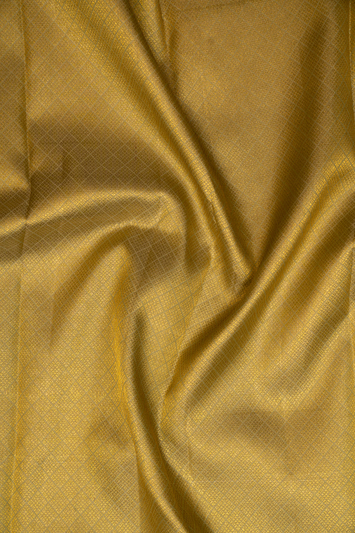 Sage Green Zari Seer Traditional Pure Kanjivaram Silk Sari - Clio Silks