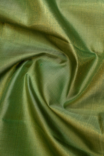 Sea Green Zari Seer Pure Kanjivaram Silk Sari - Clio Silks
