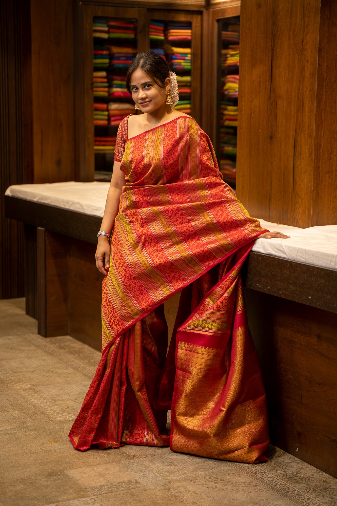 pure  kachipuram silk saree