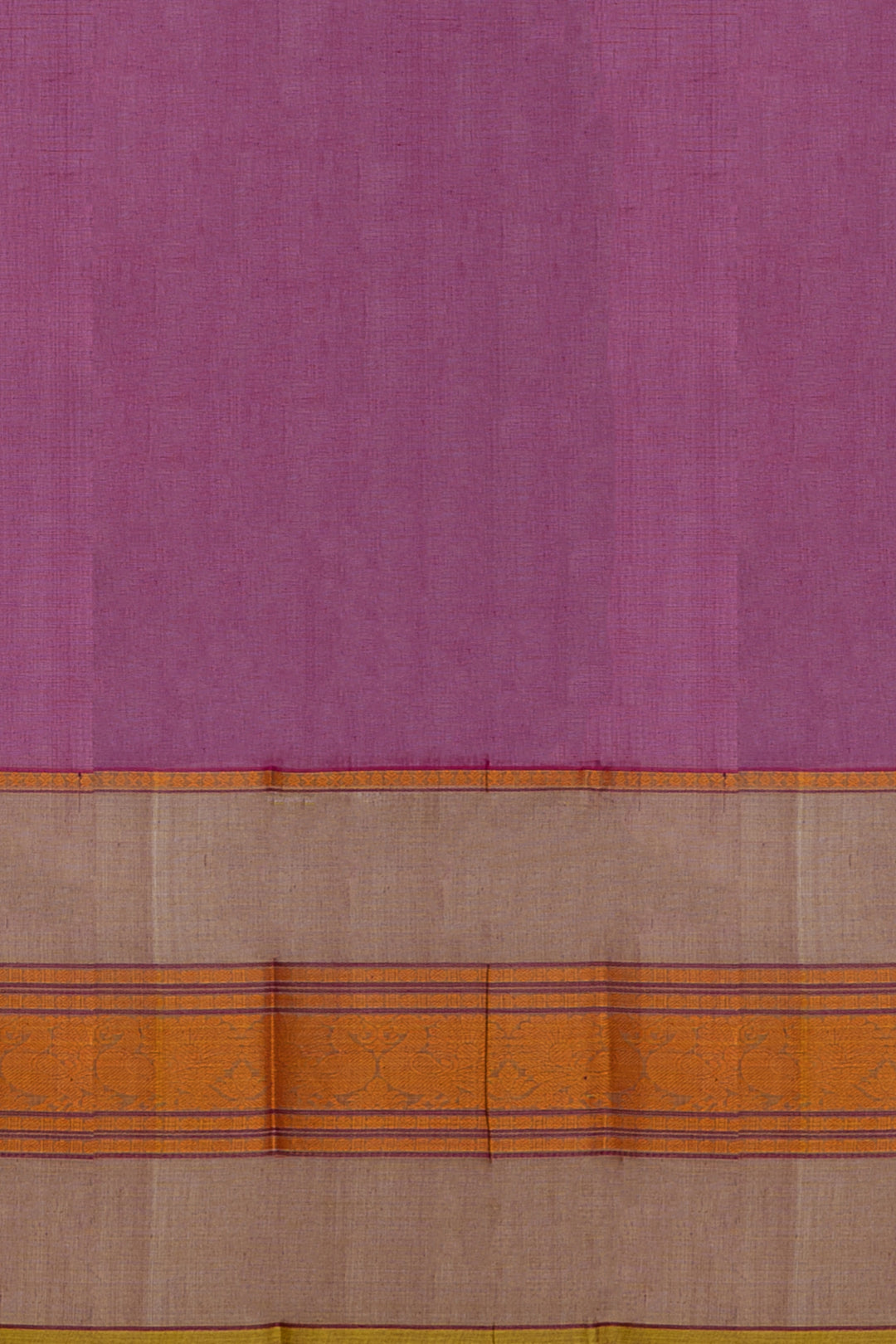 Magenta Rettai Pettu Pure Cotton Saree - Clio Silks