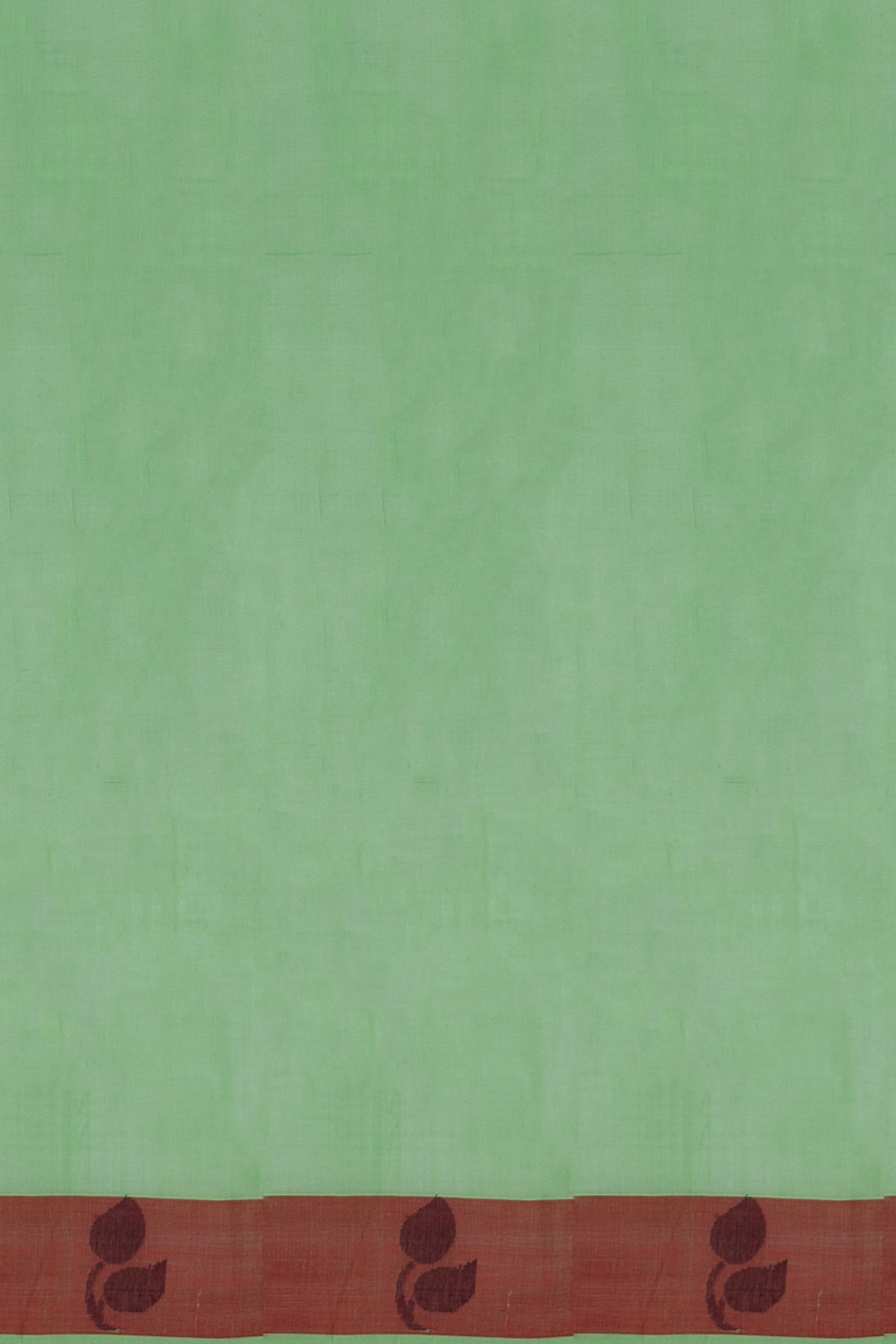 Green and Maroon Pure Cotton Saree - Clio Silks