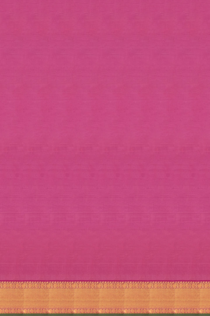 Peach Pink Traditional Kanjivaram Silk Saree - Clio Silks