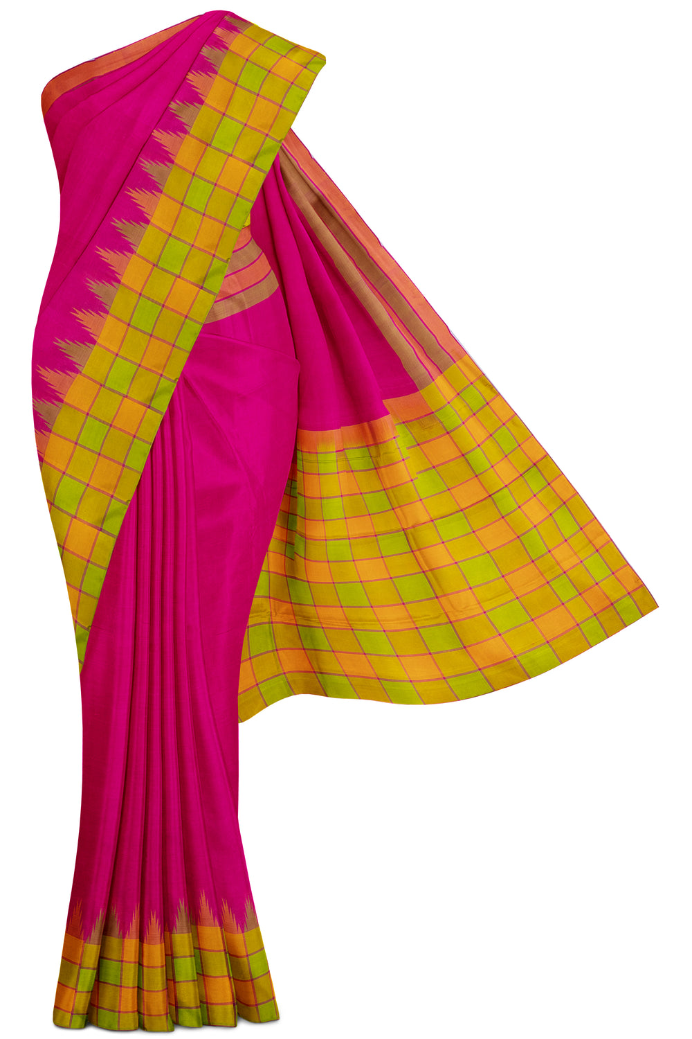 Barbie Pink multikattam pure kanjivaram silk saree - Clio Silks
